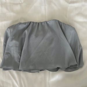 WILFRED BLUE/GREY CROPPED TUBE TOP